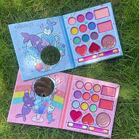 Косметика 9 кольорів тіней та аплікатори, румʼяна, блиск для губ, у коробці [tsi278138-TSI], фото 2