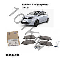 Комплект гальмівних колодок (передні) Renault Zoe (2012-) ICER