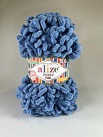 Пряжа Alize Puffy Fine 374 блакитний джинс
