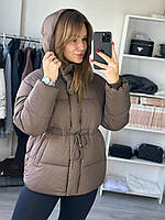 Жіноча тепла зимова куртка до мінус 20° Арт. 2508 S/M Шоколад