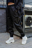 Женские Брюки Джогеры Однотонные Bayraktar Without Черные Ador Жіночі Штани Джогери Однотонні Bayraktar Without Чорні