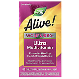 Nature's Way, Alive!, ультрамультивітаміни для жінок від 50 років, 60 таблеток, фото 2
