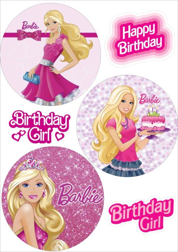 Вафельна картинка "Barbie" /ВК-0025/ - А4, фото 1
