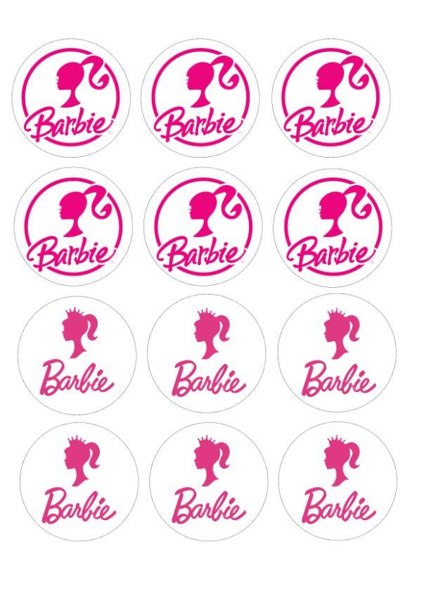 Вафельна картинка для капкейків "Barbie" /ВК-0028/ - А4, фото 1