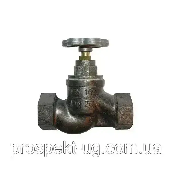 Вентиль 15кч33п Ду32 (1 1/4" ) ру16 муфтовий чавунний різьба внутрішня ВВ, фото 1