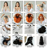 Перука каре з чубчиком колір кава рівна 35 см термостійка натуральний вигляд термоволокно, фото 3