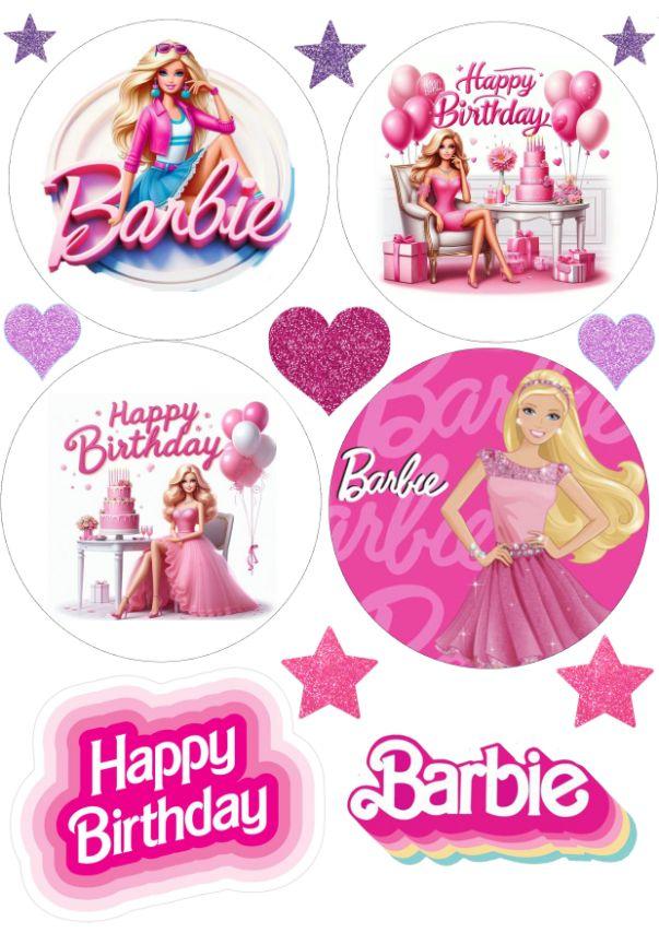 Вафельна картинка "Barbie" /ВК-0027/ - А4, фото 1