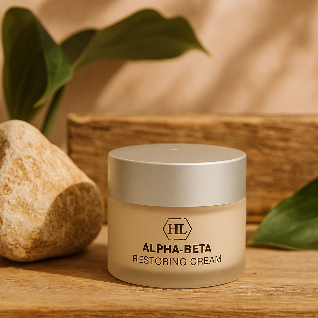 Відновлюючий крем для омолоджування для всіх типів шкіри особи Holy Land Alpha-Beta With Retinol 250 ml, фото 1