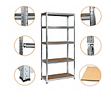 Універсальний стелаж LEOBRO Premium 180 х 90 х 40 см, 200кг/полиця, 5 полиць (LB-R106), фото 3