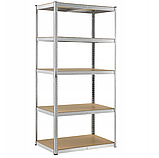 Універсальний стелаж LEOBRO Premium 180 х 100 х 50 см, 200кг/полиця, 5 полиць (LB-R107), фото 2