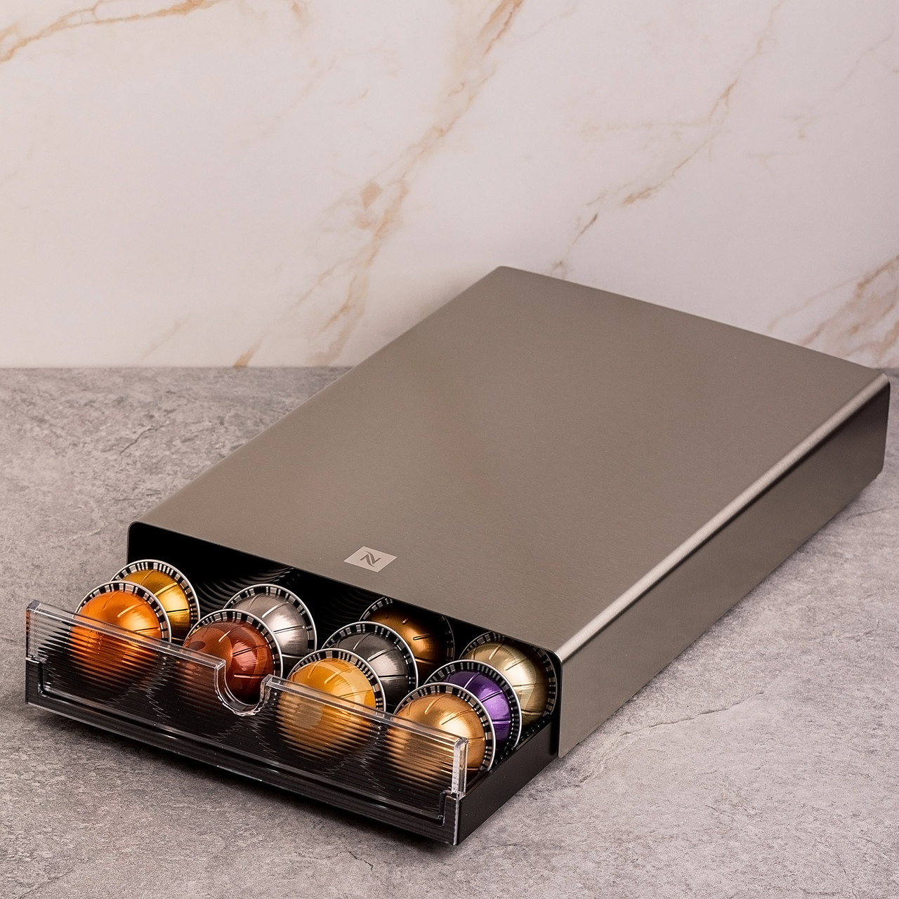 Підставка для капсул Nespresso Vertuo Drawer — елегантне рішення для організації кавового простору (20-40 капсул), фото 1