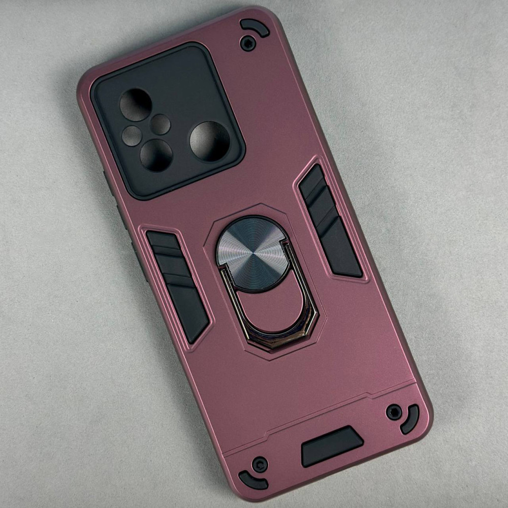Ударостійкий чохол Armored Ring для Xiaomi Redmi A1 / A2 Amaranth Pink, фото 1