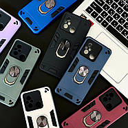 Ударостійкий чохол Armored Ring для Xiaomi Redmi A1 / A2 Amaranth Pink, фото 2