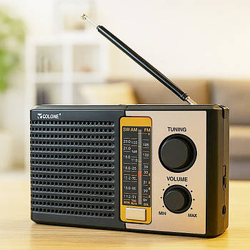 Акумуляторний радіоприймач, USB/SD/MP3/FM, Golon RX F10 / Портативне радіо / FM радіо акумуляторне