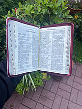 Біблія, переклад Івана Огієнка, 14,5*20,5см, шкірзамінник, замок, індекси., фото 4