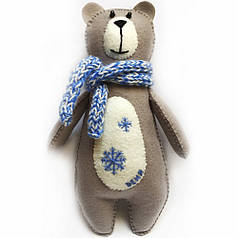 Набір для створення іграшки з фетру "Ведмедик", 22,5х13 см