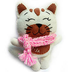 Набір для створення іграшки з фетру "Киця Ліза", 15х17,5 см