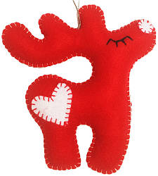 Набір для створення іграшки з фетру "Червоний Олень", 14х11 см