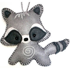 Набір для створення іграшки з фетру "Єнотик", 7х11 см