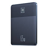 Зовнішній акумулятор Baseus Blade2 Fast-Charging Power Bank with Digital Display Intelligent Edition 12000mAh 65W Mariana Blue, фото 4