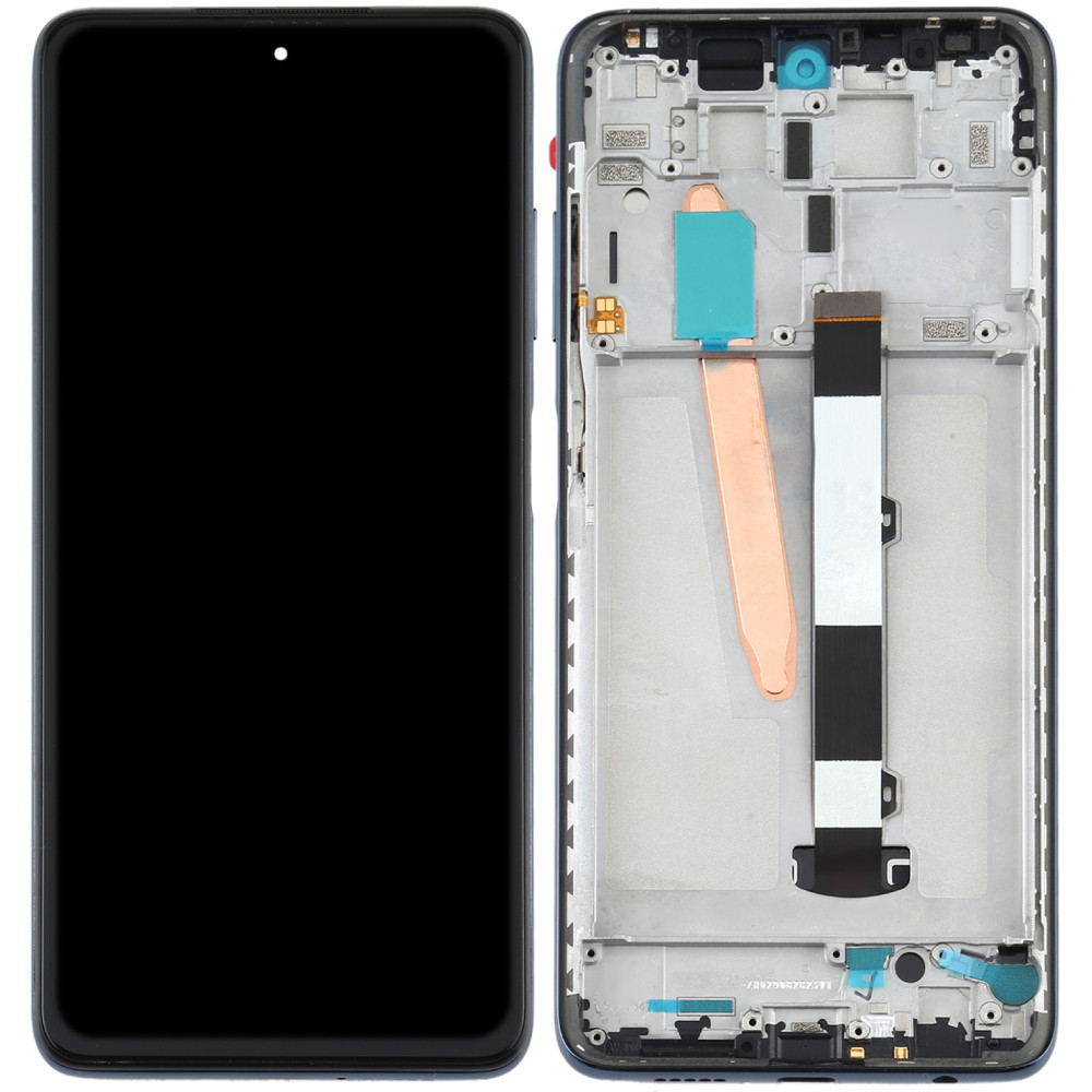 Дисплей Xiaomi Poco X3 /Poco X3 NFC /Poco X3 Pro чорний, оригінал PRC, з рамкою, Phantom Black, фото 1