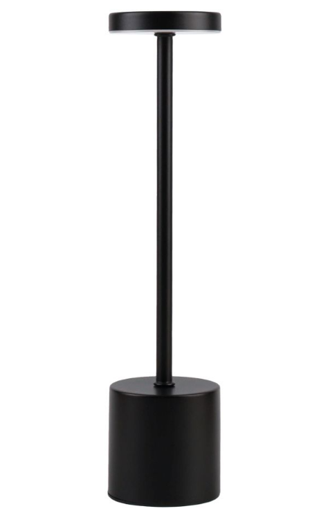 Лампа Настільна Акумуляторна F89019 1200 мАг (Чорний), фото 1