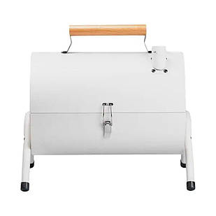 Мангал вугільний двосторонній 38×28×40 см з решіткою білий HP452GBE