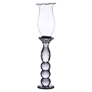 Підсвічник скляний 7×34.5 см підсвічник декоративний келих на ніжці HP-4-6L