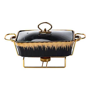 Настільний марміт 1 літр прямокутний порцелянаовий марміт з підігрівом HP1046