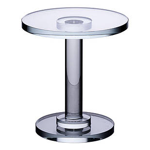 Тортівниця скляна на ніжці 12×13.5 см кругла стійка для торта, капкейків HP-4-69L