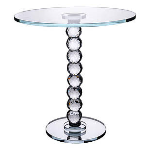 Тортівниця скляна на ніжці 30×32 см см підставка для торта, капкейків прозора HP-4-81L