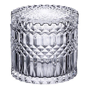 Цукерниця з кришкою я кругла скляна HP-4-100