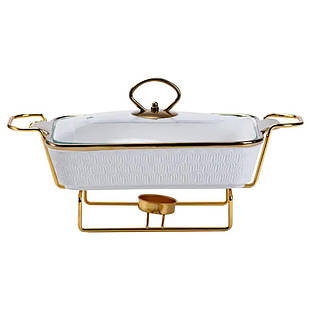 Марміт порцелянаовий на 1 літр на металевій підставці HP1013