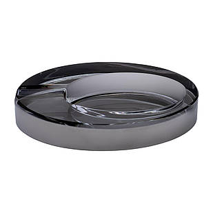 Скляна попільничка для сигарет 13х7.5х2.5 см попільничка декоративна настільна Сіра HP-4-135