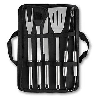 Набір аксесуарів для барбекю, мангала, гриля 5 предметів 40х10х5 см мангальне приладдя HP-20-72