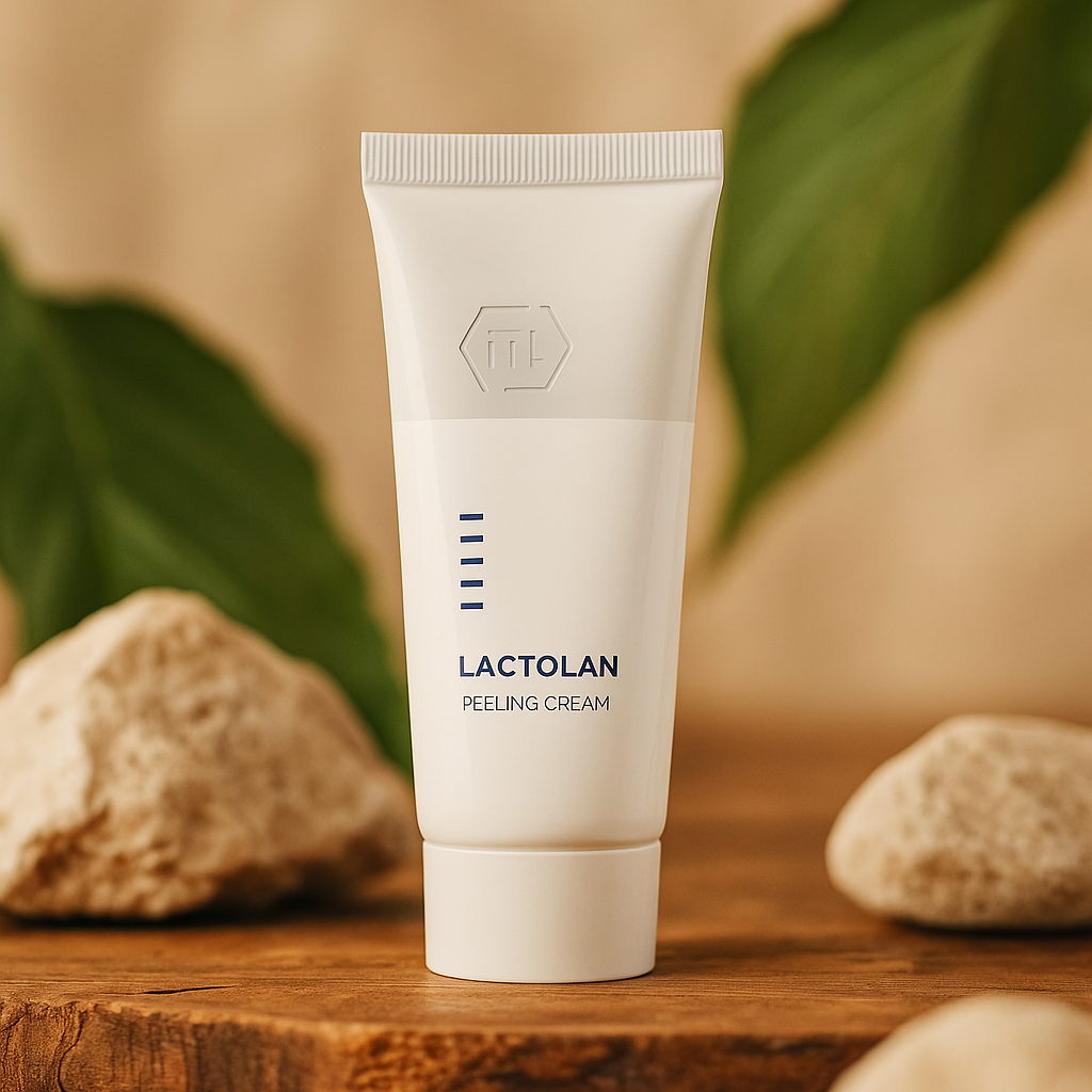 Пілінг-крем заспокійливий зволожуючий Holy Land Lactolan Peeling Cream 70 ml для відновлення після пілінгу, фото 1