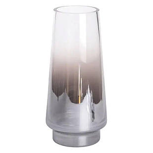 Скляна ваза для квітів 2.6 л декоративна прозора ваза для букета 30 см декоративна HP-10-1