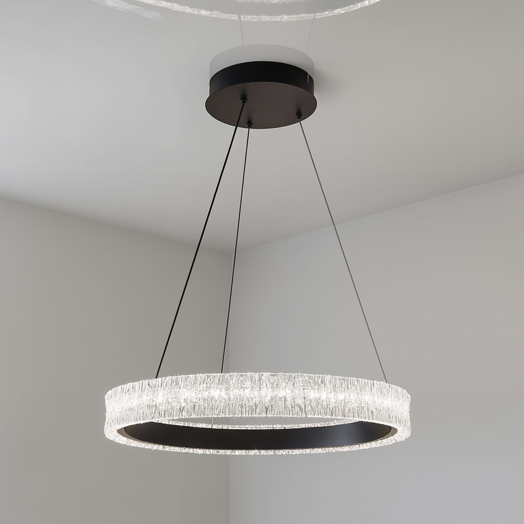 Люстра кільце Artlight 35W до 8 м² колір Чорний WG5127/60BK, фото 1