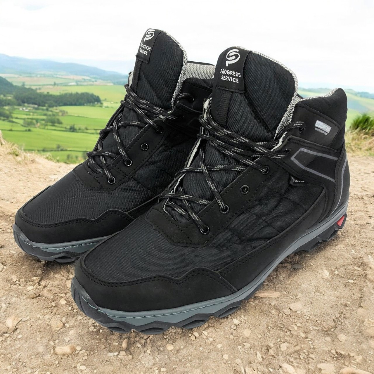 Чоловіче спортивне взуття єврозима 40р, Високі зимові кросівки на хутрі, Повсякденне взуття для зими IO-62, фото 1