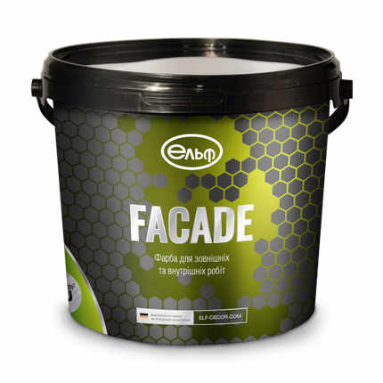 Фарба латексна фасадна матова Elf Facade 5л, фото 1