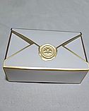 Бонбоньєрка коробочка прямокутна біла, фото 5