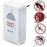 Електронний відлякувач клопів Pest Reject HK02, Ультразвуковий відпугувач, Побутовий відлякувач мишей US-33, фото 5