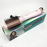 Жіночий потужний фен для укладання волосся, Фен для волосся з насадками універсальний HD-17, фото 4