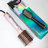 Жіночий потужний фен для укладання волосся, Фен для волосся з насадками універсальний HD-17, фото 5