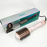 Жіночий потужний фен для укладання волосся, Фен для волосся з насадками універсальний HD-17, фото 2