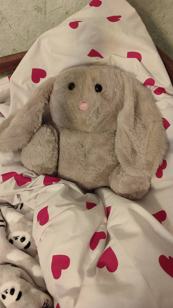 Дышащая игрушка кролик/зайчик/ночник/мягкая дышащая игрушка/плюшевая - фото покупателей 1