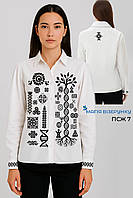 Заготовка для вишиванки Пошита жіноча сорочка під вишивку "Код життя" з рукавами ПСЖ 7 "ТМ Магія візерунку"
