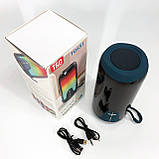 Колонка музична з підсвічуванням bluetooth TG651, Акумуляторна bluetooth колонка, Блютуз аудіо приймач CZ-48, фото 4