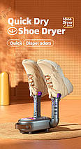 Сушарка для взуття електрична Swan Home HXQ01 ультрафіолетова від мережі сушарки для черевиків кросівок сіра, фото 2
