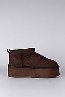 Уггі UGG Classic Ultra Mini Platform XL Brown (5 см, 36-40), Замша